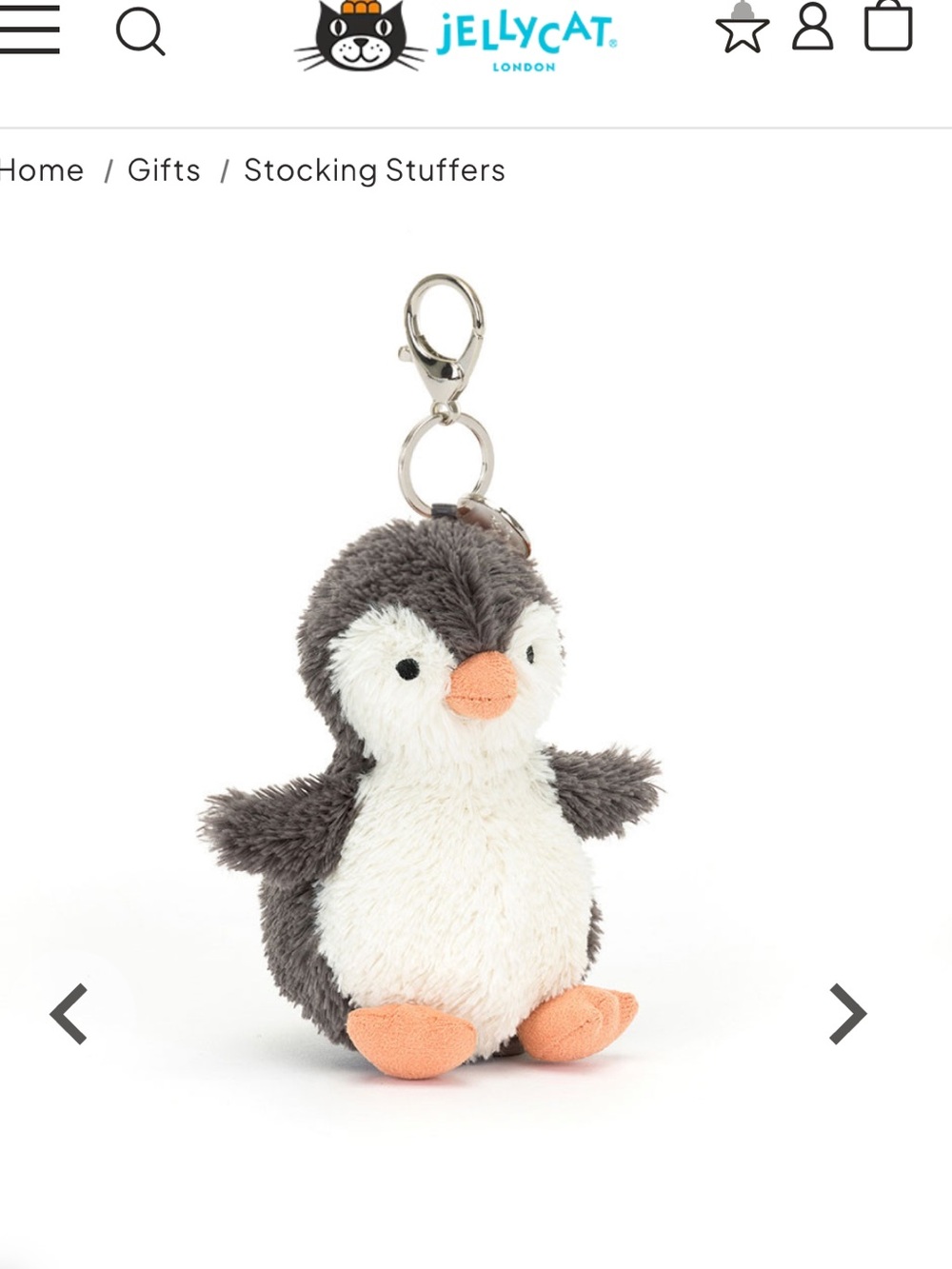 Peanut Penguin Bag Charm